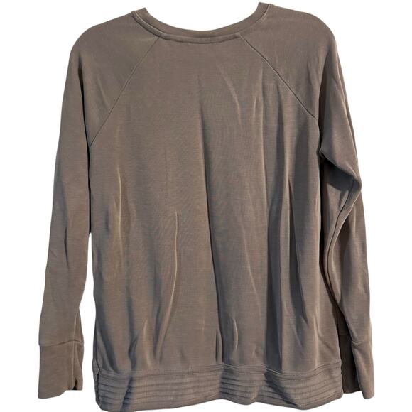 Athleta Grey Serenity Criss Cross Sweatshirt Modal Blend Size Medium - Picture 5 of 8